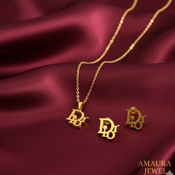Dior Gold Statement Neck Set