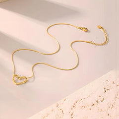 Heart Pendant with Chain / Gold Plated