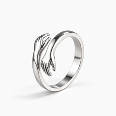 Amaura Jewels Sterling Silver Hug Hands Ring