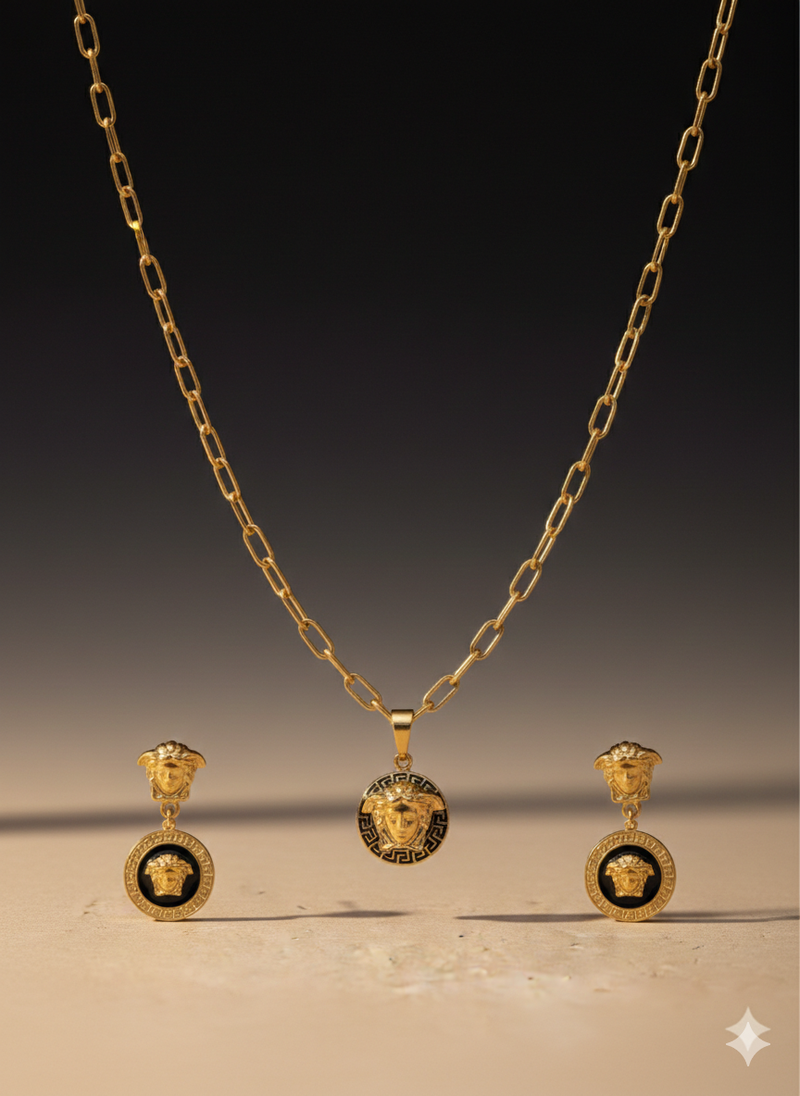 Amaura Noir & Gold Contrast Set “Black Tie Gold Set”