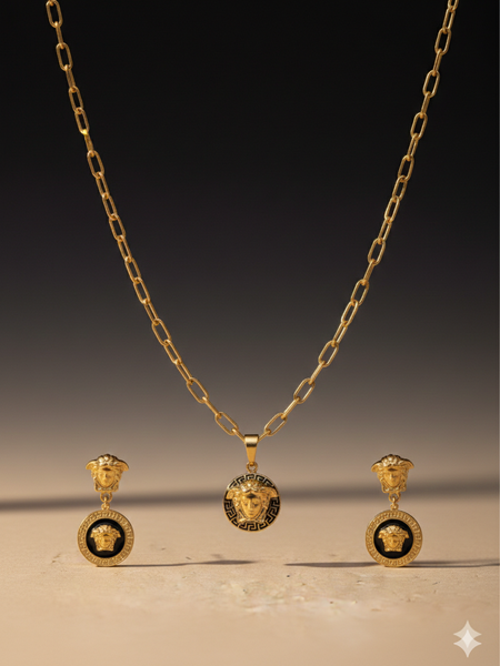 Amaura Noir & Gold Contrast Set “Black Tie Gold Set”