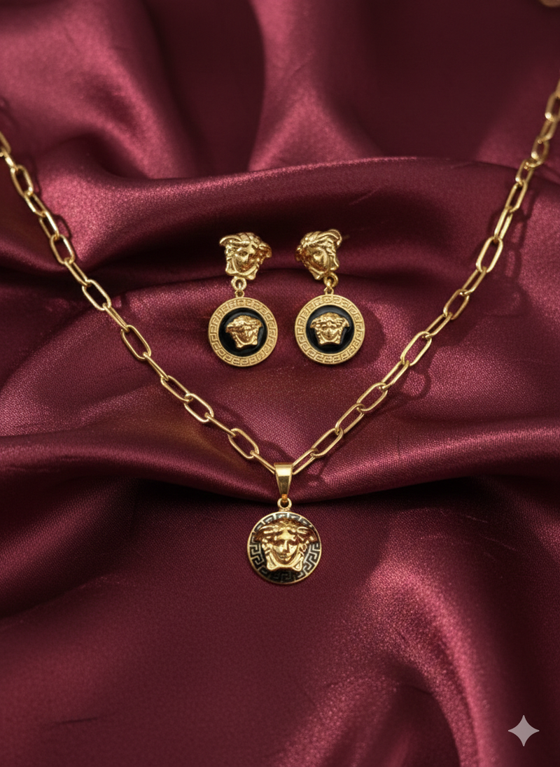 Amaura Noir & Gold Contrast Set “Black Tie Gold Set”