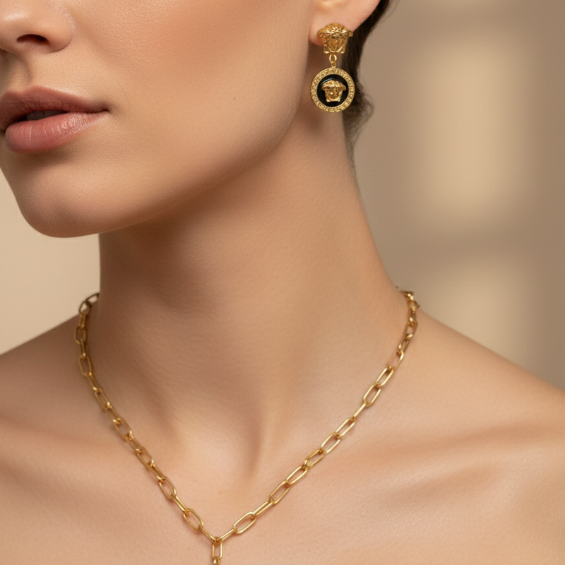Amaura Noir & Gold Contrast Set