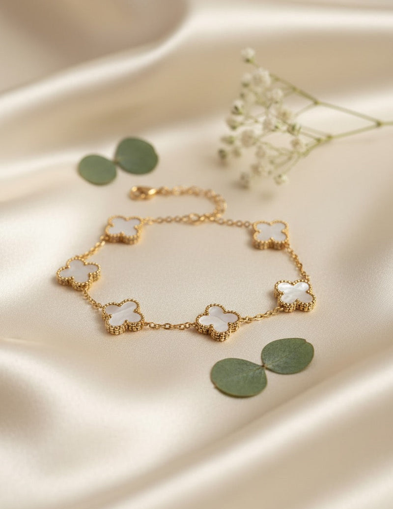 Amaura Ivory Clover Luxe Bracelet 
