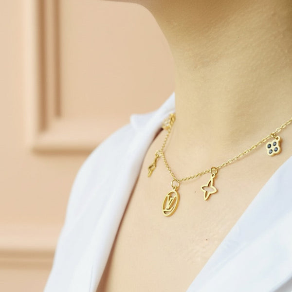 Inspired Charm Chain Necklace