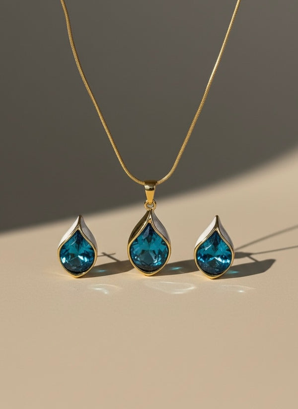 Amaura Blue Oasis Necklace Set