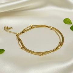 Amaura Serene Gold Layered Bracelet Image