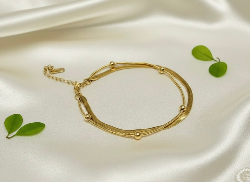 Amaura Serene Gold Layered Bracelet Image