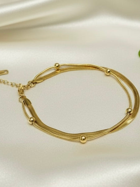 Amaura Serene Gold Layered Bracelet Image
