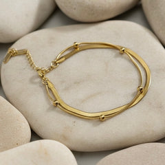 Amaura Serene Gold Layered Bracelet 