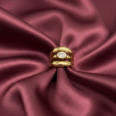 Triple Band Gold Ring