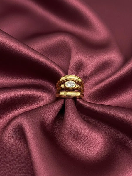 Triple Band Gold Ring