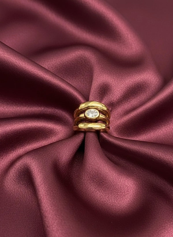 Triple Band Gold Ring