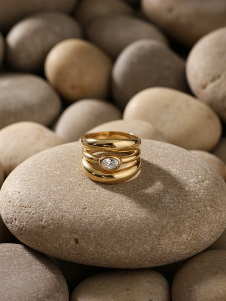 Triple Band Gold Ring