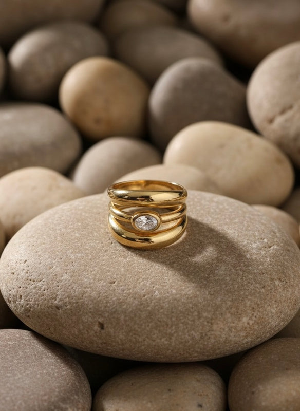 Triple Band Gold Ring