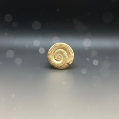 Gold Textured Spiral Statement Ring
