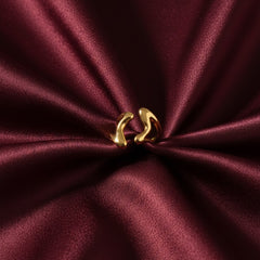 Abstract Molten Form Adjustable Gold Ring