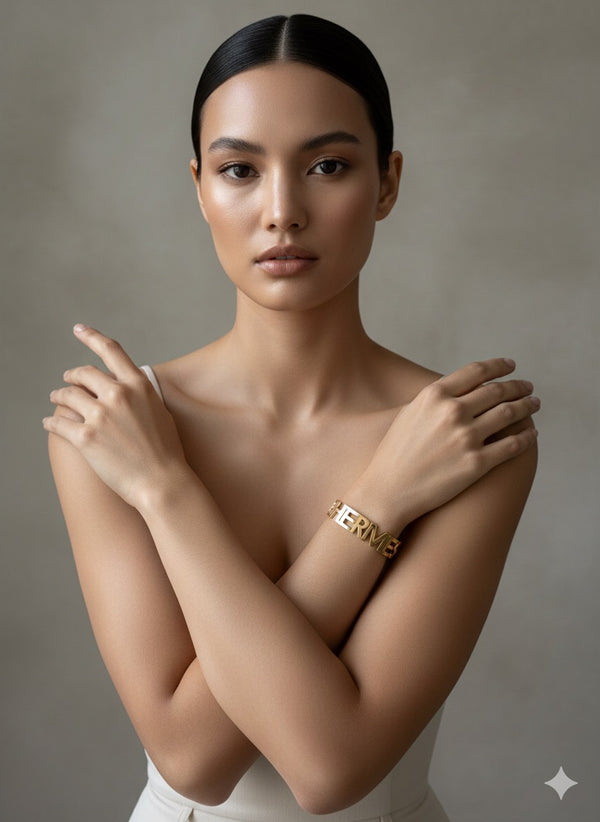 Golden Green Stainless Steel Designer Kada for Women
