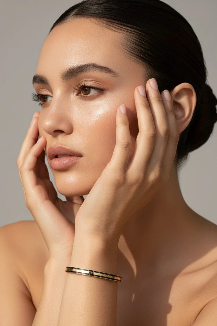 Minimal designer style golden kada
