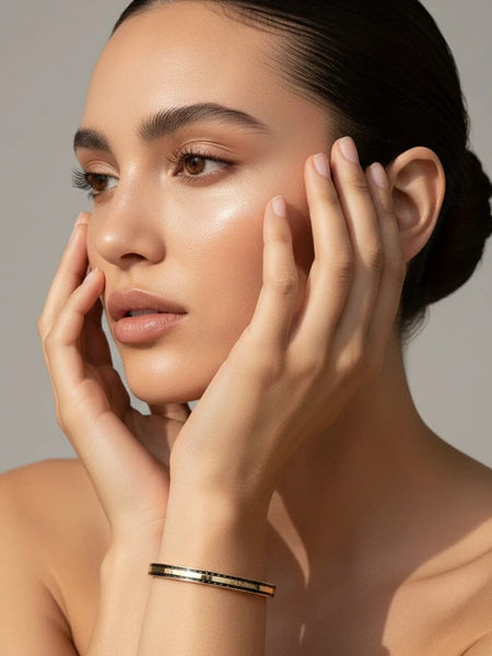 Minimal designer style golden kada
