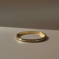 Stainless steel golden kada bracelet
