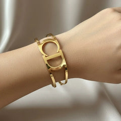 Minimalist big cuff bracelet design
