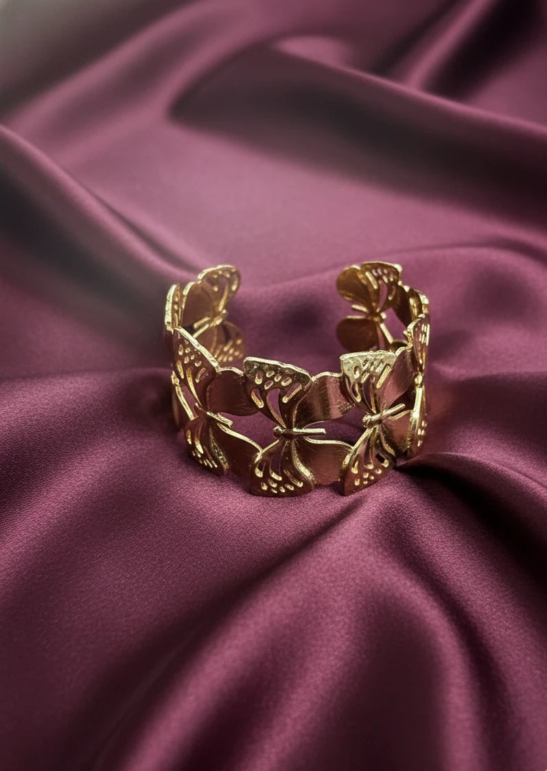 Free size butterfly cuff bracelet
