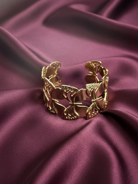 Free size butterfly cuff bracelet
