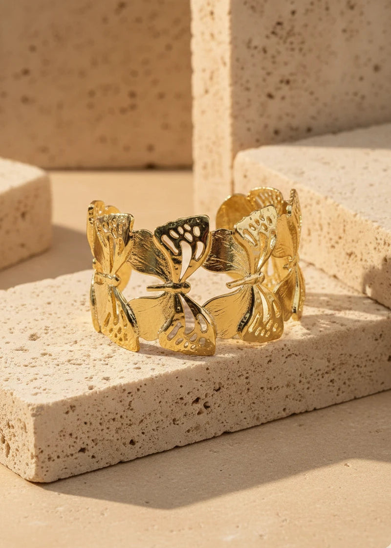 Big cuff butterfly design bracelet
