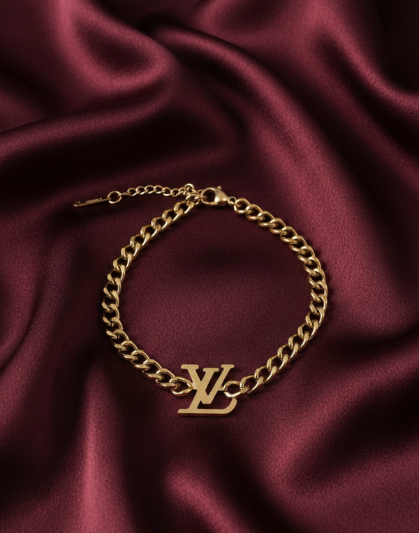 Luxe Monogram Chain Bracelet