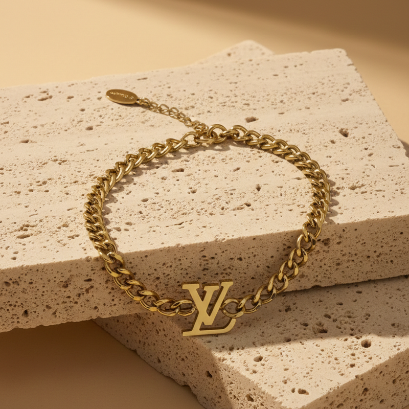 Luxe Monogram Chain Bracelet
