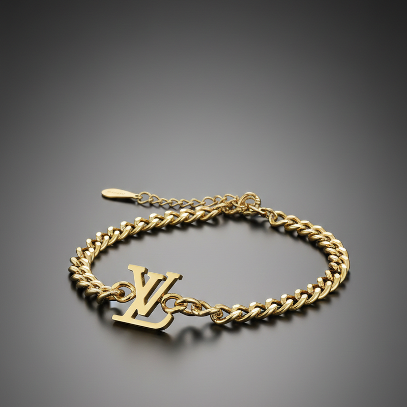 Luxe Monogram Chain Bracelet