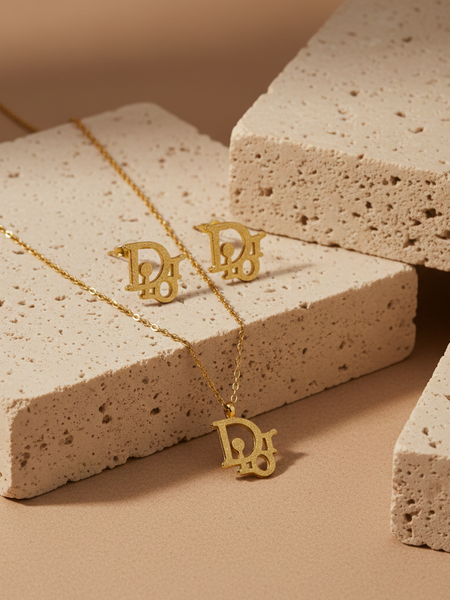 Amaura Initial Glow Gold Set