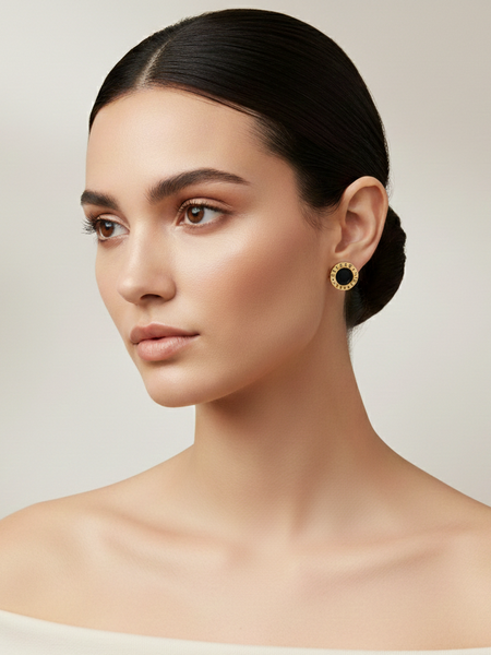 Black&Gold Stud With Model