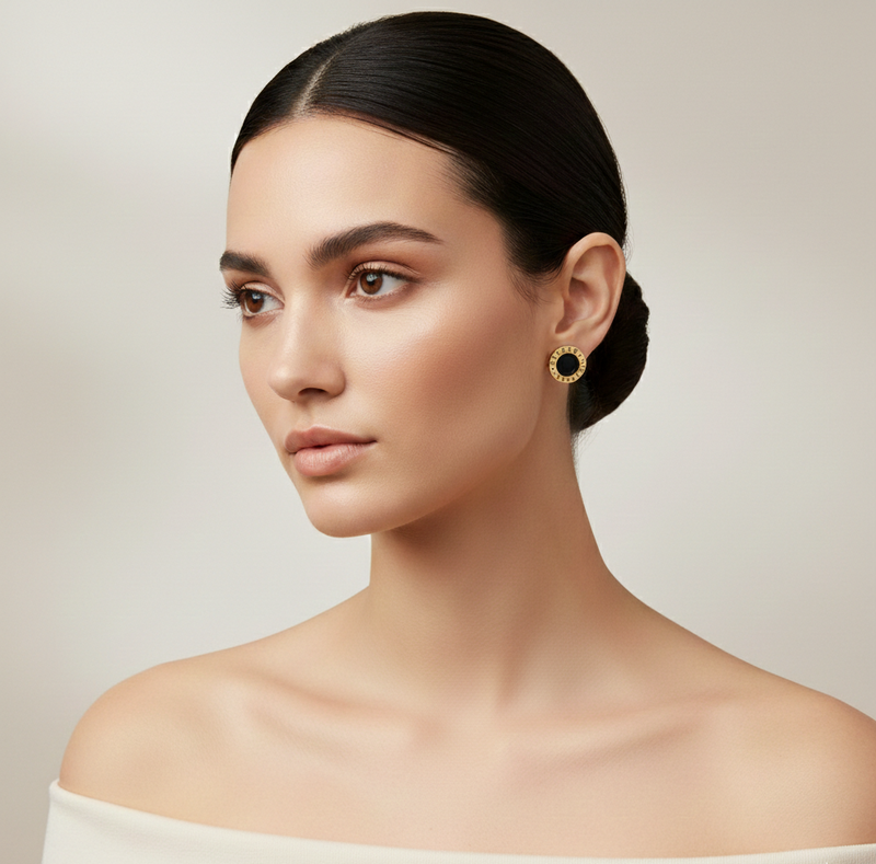 Black&Gold Stud With Model