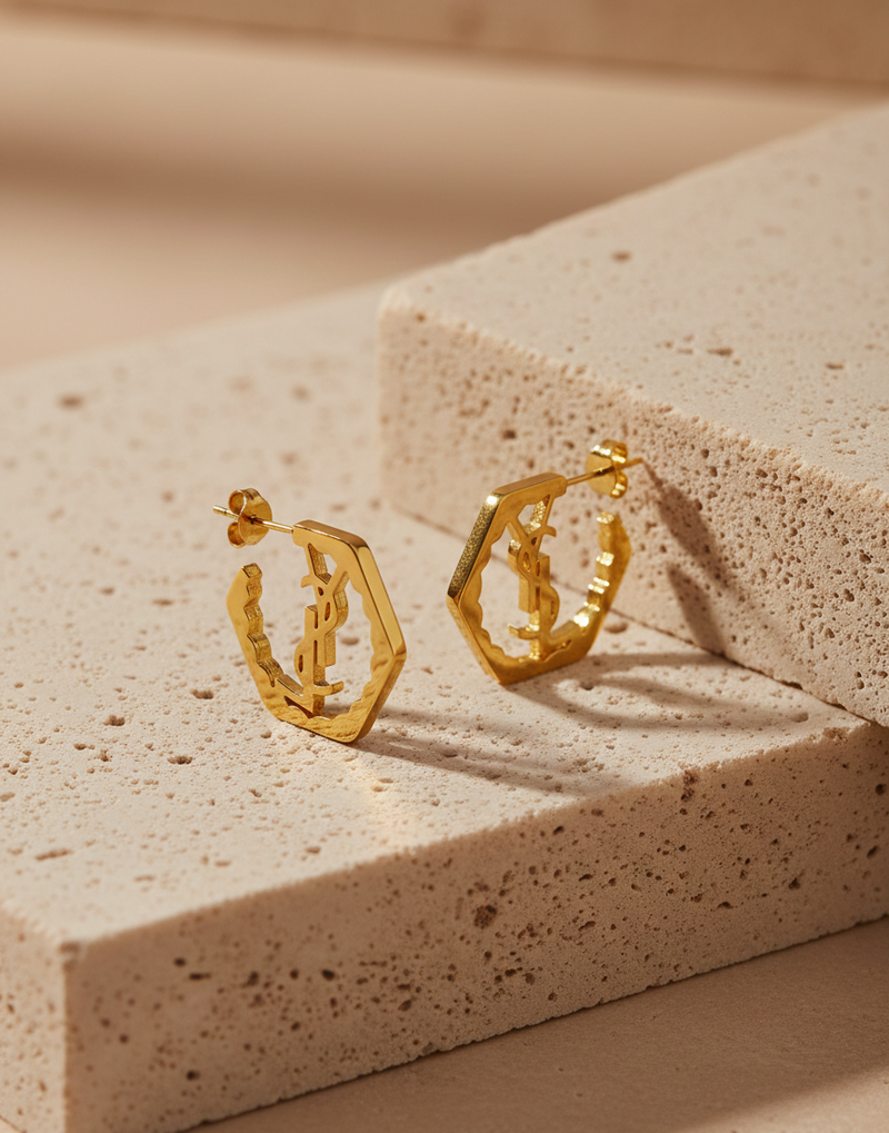 Gold Earrings Image