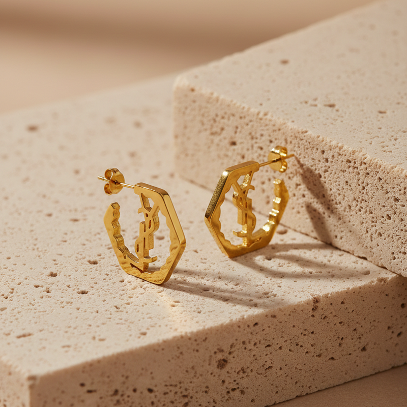 Gold Earrings Image