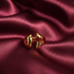 Modern Sculptural Gold Statement Ring