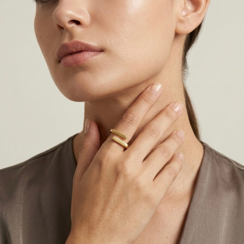 Dual Bar Cuff Ring