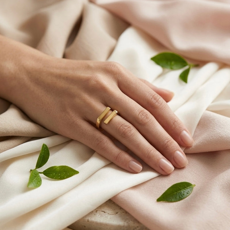 Dual Bar Cuff Ring