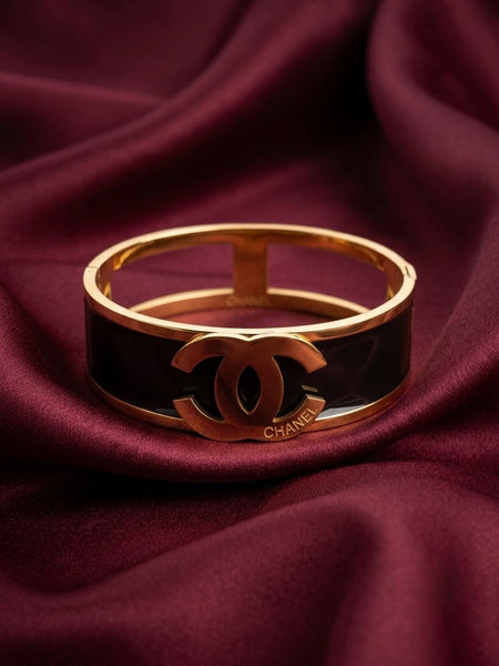 Gold Plated Luxe C Designer Kada for Women