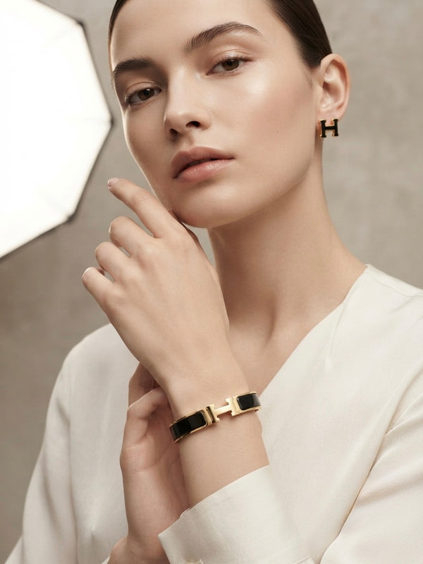 Gold Plated Luxe V Designer Kada for Women