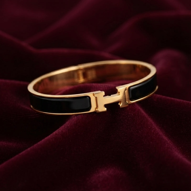 Gold Plated Luxe V Designer Kada for Women