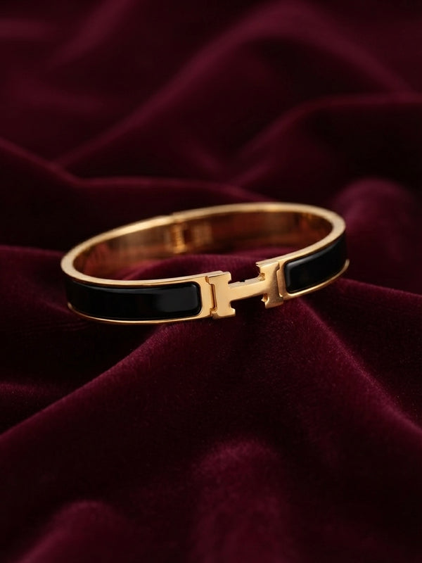 Gold Plated Luxe V Designer Kada for Women