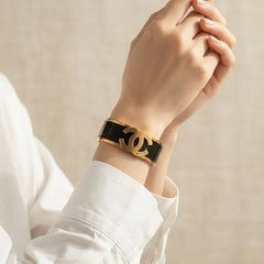 Gold Plated Luxe C Designer Kada for Women
