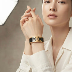 Gold Plated Luxe C Designer Kada for Women