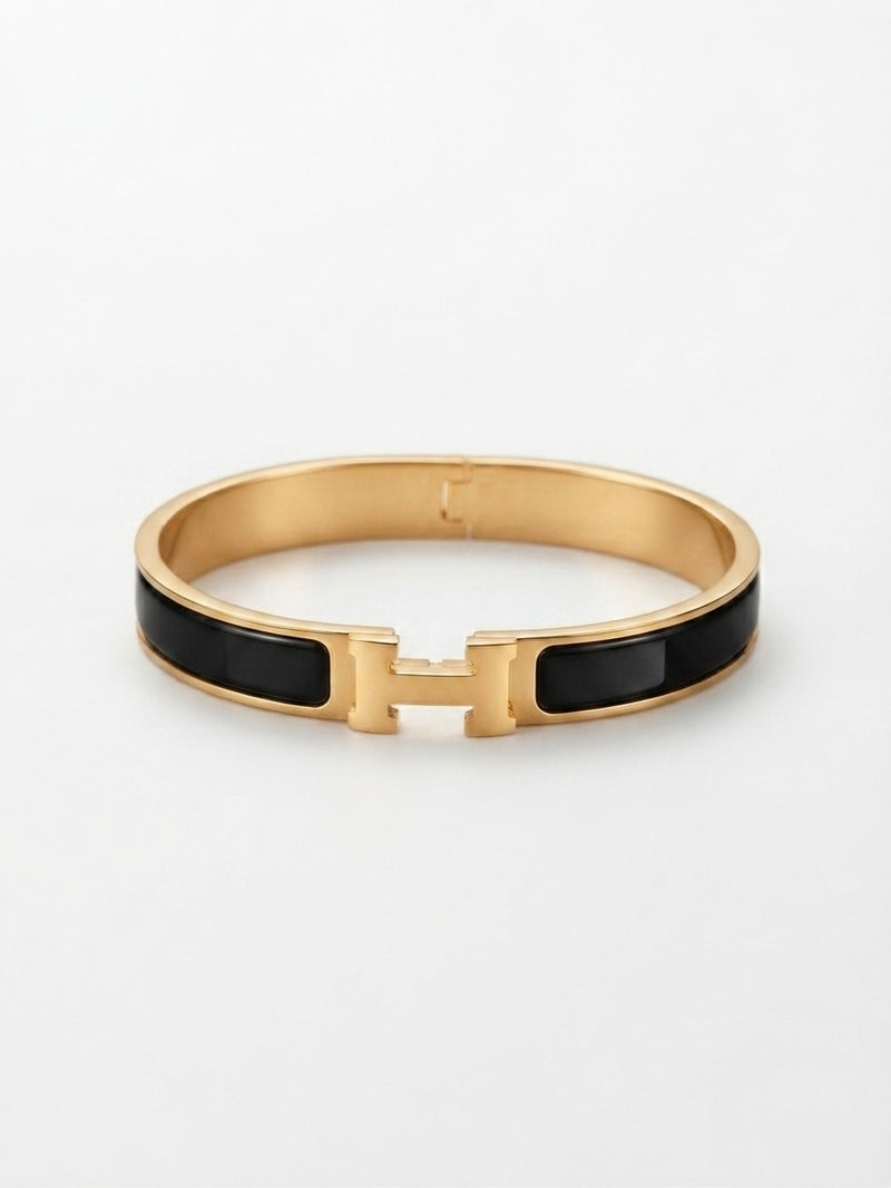 Gold Plated Luxe V Designer Kada for Women