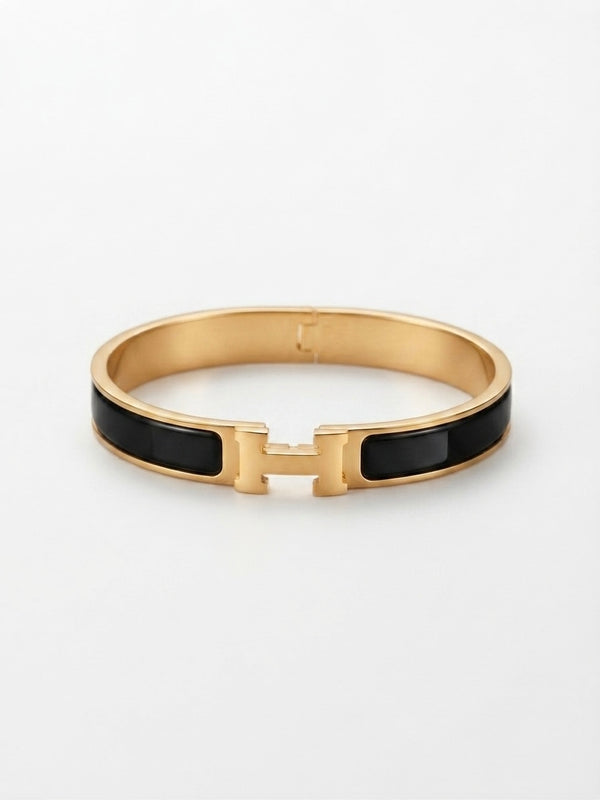 Gold Plated Luxe V Designer Kada for Women