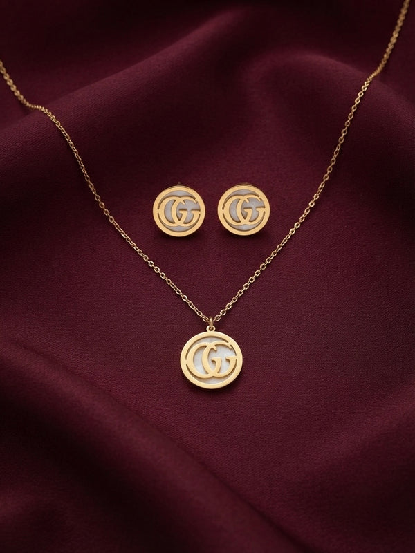 Gold Plated Luxe Pearl Neckset for Women