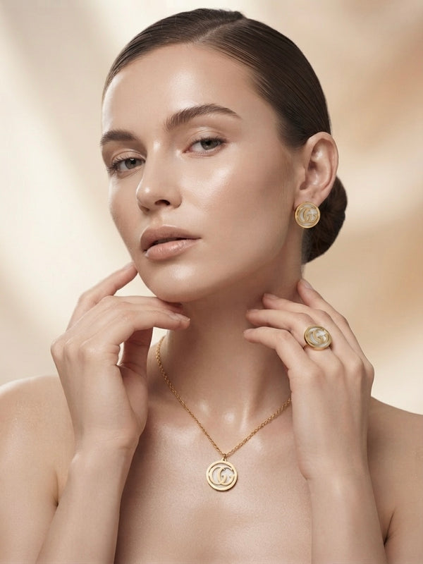 Gold Plated Luxe Pearl Neckset for Women
